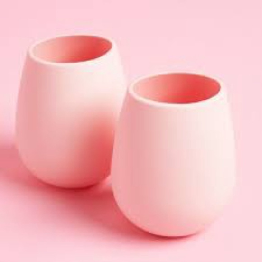 Odeme Pink silicone wine glass Set - Picture 2 of 2